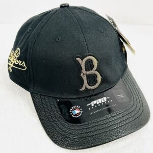 Brooklyn Dodgers Pro Standard Gold Black Hat Cap Adjustable Strapback MLB